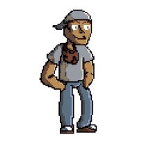 16 bit retro animation idle