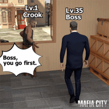 You Go First Boss GIF - You Go First Boss Crook GIFs