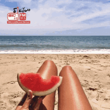 summer watermelon beach sand diktyo