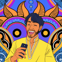 Hello Phone GIF - Hello Phone South Asian Man GIFs