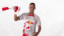Spinning The Scarf Yussuf Poulsen GIF - Spinning The Scarf Yussuf Poulsen Rb Leipzig GIFs