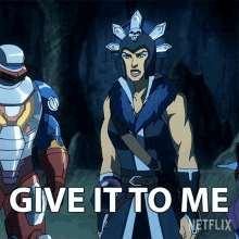 Give It To Me Evil Lyn GIF - Give It To Me Evil Lyn Masters Of The Universe Revelation GIFs