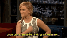 amy poehler expectations response lower interview