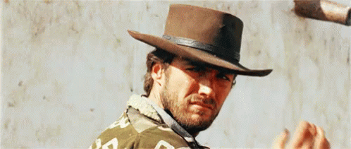 Clint Eastwood Hat Tip GIF - A Fistful Of Dollars Clint Eastwood Man With No Name GIFs