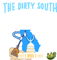 The Dirty South Sweep Sticker - The Dirty South Dirty South Sweep Stickers