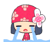 Girl Crying Sticker - Girl Crying Sad Stickers
