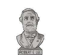 Robert E Lee Statue Sticker - Robert E Lee Statue Malcom X Stickers