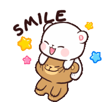 Milk And Mocha Smile Sticker - Milk And Mocha Smile Cute Stickers