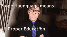 proper launguage means proper education logan sanders sander sides thomas sanders proper language means proper education