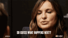 So Guess What Happens Next Olivia Benson GIF - So Guess What Happens Next Olivia Benson Law And Order Special Victims Unit GIFs