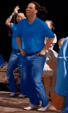 Dance Blue Shirt Guy GIF - Dance Blue Shirt Guy Feet Dance GIFs