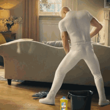 Mr Clean Mopping GIF - Mr Clean Mopping Dancing GIFs