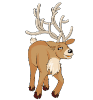 Boldog Karácsonyt Deer Sticker - Boldog Karácsonyt Deer Smile Stickers