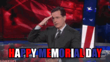 Happy Memorial Day GIF - Colbert Salute Memorial Day GIFs
