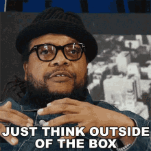 Just Think Outside Of The Box Chris Robinson GIF - Just Think Outside Of The Box Chris Robinson Yo Mtv Raps GIFs