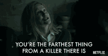 You Are The Farthest Thing From A Killer There Is Laura Linney GIF - You Are The Farthest Thing From A Killer There Is Laura Linney Wendy Byrde GIFs