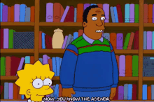 Now, You Know The Agenda. GIF - Agenda The Simpsons Lisa Simpson GIFs