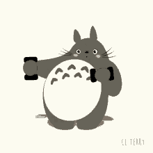My Neighbor Totoro Working Out GIF - My Neighbor Totoro Working Out Totoro GIFs