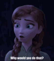 Why Would You Do That Anna GIF - Why Would You Do That Anna Frozen2 GIFs