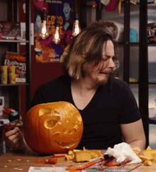 Game Grumps Cry Baby GIF - Game Grumps Cry Baby Pumpkin Carving GIFs