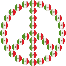 mexico flag peace sign peace sign joypixels peace peace symbol