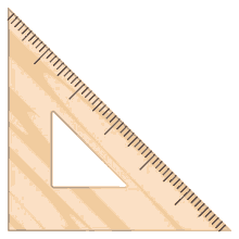 ruler triangular