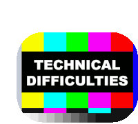 Sportsmanias Technical Difficulties Sticker - Sportsmanias Technical Difficulties Please Stand By Stickers