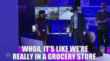Superstore Amy And Jonah GIF - Superstore Amy And Jonah Whoa Its Like Were Really In A Grocery Store GIFs