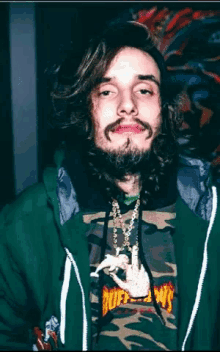 Pouya Middle Finger GIF - Pouya Middle Finger Necklace GIFs
