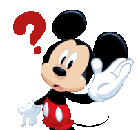 Mickey Mouse Question Mark Sticker - Mickey Mouse Question Mark No Idea Stickers