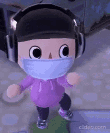 Animal Crossing Pocket Camp Face Mask GIF - Animal Crossing Pocket Camp Animal Crossing Face Mask GIFs