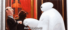 Bata-lata-lata-la - Baymax In Big Hero 6 GIF - Fist Bump Bump Fist Baymax GIFs