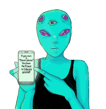 alien blink groovie soi phone educate