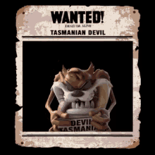 Tasmanian Devil Looney Tunes GIF - Tasmanian Devil Looney Tunes Wanted GIFs