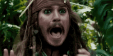 scared pirate johnny depp pirate of the caribbean shocked
