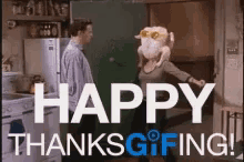 Happy Thanksgifing Dancing GIF - Happy Thanksgifing Dancing Friends GIFs