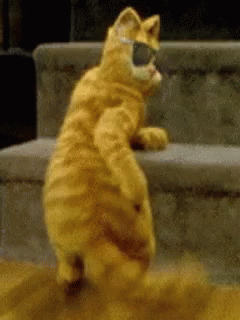Garfield Dance GIF - Garfield Dance Butt - Discover &amp; Share GIFs