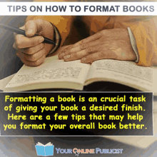 book bookformat booktips formatbook formattingbook