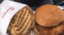 Chick Fil A Chicken Sandwich GIF - Chick Fil A Chicken Sandwich Waffle Potato Fries GIFs