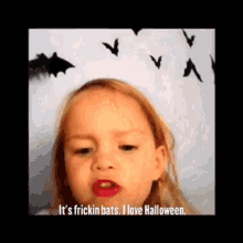 Frickin Bats I Love Halloween GIF - Frickin Bats I Love Halloween Katie Ryan GIFs