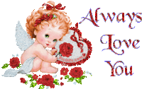 Love You Angel Sticker - Love You Angel Heart Stickers