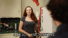 Accio Trousers! - Harry Potter And The 10 Years Later GIF - Harry Potter Ginny Weasley Funny GIFs