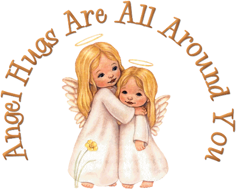 Angels Angel Hugs Are All Around You Sticker - Angels Angel Hugs Are All Around You Hugging Stickers