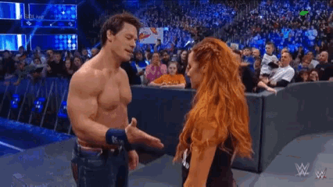 John Cena Becky Lynch GIF - John Cena Becky Lynch Hand GIFs