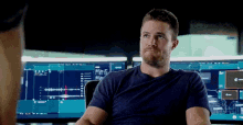 Stephen Amell Arrow GIF - Stephen Amell Arrow Poinys At You GIFs
