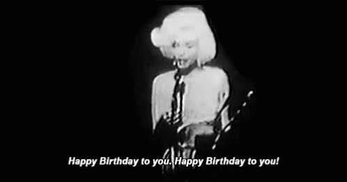 Marilyn Monroe,Happy Birthday,Singing,gif,animated gif,gifs,meme.