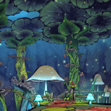 scenery video game waka okami mushrooms
