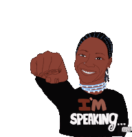 Imspeaking Louisa Bertman Sticker - Imspeaking Louisa Bertman Black Lives Matter Stickers