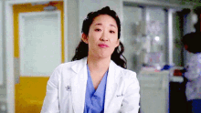 Hrmmm - Grey'S Anatomy GIF - Greys Anatomy Hrm Sandra Oh GIFs