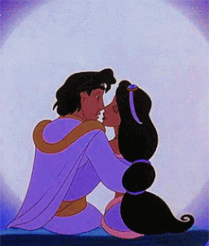 Jasmine And Aladdin Kissing GIFs Tenor.